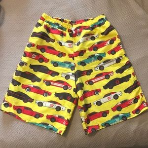 Race Car Themed Swim Trunks